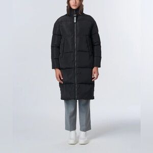 Women’s NORDEN vegan black Aleta Long Puffer Jacket‎ size XL